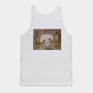 Frog and Toad drinking together Tank Top